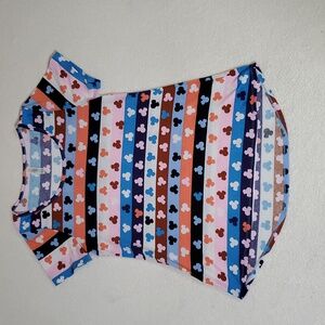 LuLaRoe Disney Classic Top Mickey Mouse Stripped XS